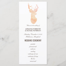 Programa Moderno de Casamento de Antler Orange Wat