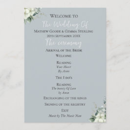 Programa Moderno de Casamento Eucalyptus