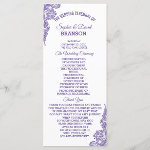 Programa Moderno de Casamento Ultra Violet
