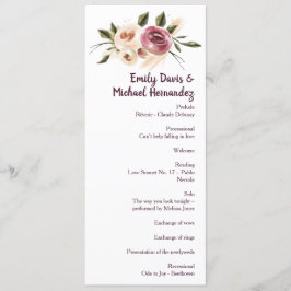 Programa Molho de Creme de Rosas Borgonha Suave