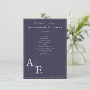 Programa Monograma Minimalista Plum Purple