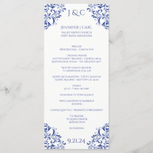 Programa Nadine Wedding - Tea-length - Royal Blue