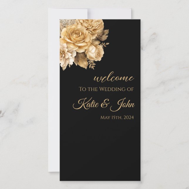 Programa Neutral de Casamento de Buquês da Flor- (Frente)