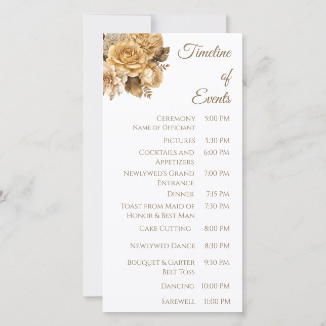 Programa Neutro de Casamento Buquê-Branco-Flor- (Verso)