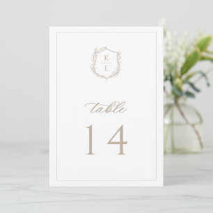 Programa Número da Tabela de Casamento Monograma de Paixão