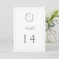 Número da Tabela de Casamento Monograma de Paixão 