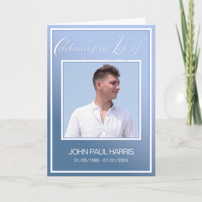 Programa Obituário de Celebração da Vida Azul (Frente)