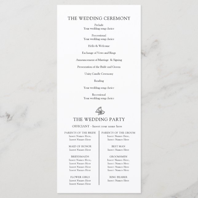 Programa Obrigados de casamento de pulgas brancas pretas (Verso)