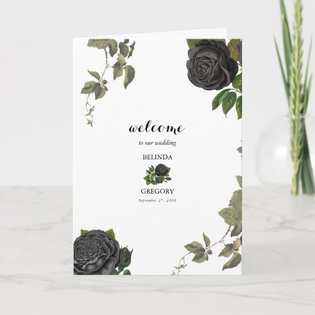 Programa Ordem Branca de Serviço de Casamento de Halloween  (Frente)