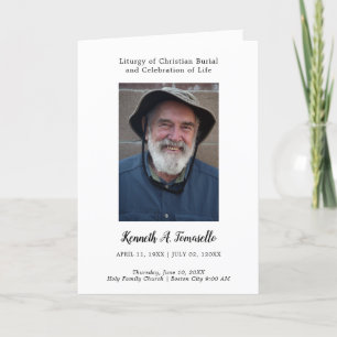 Programa Ordem de Serviço Cristão Funeral Foto Doblada