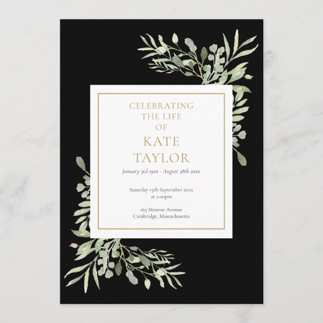 Programa Ordem de Serviço Memorial do Funeral Negro (Frente)