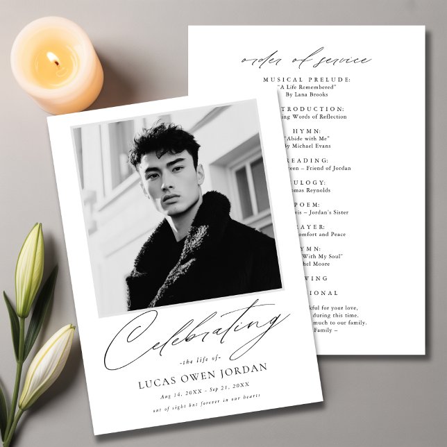 Programa Ordem de Serviço Memorial Foto Fraca Funeral (Criador carregado)