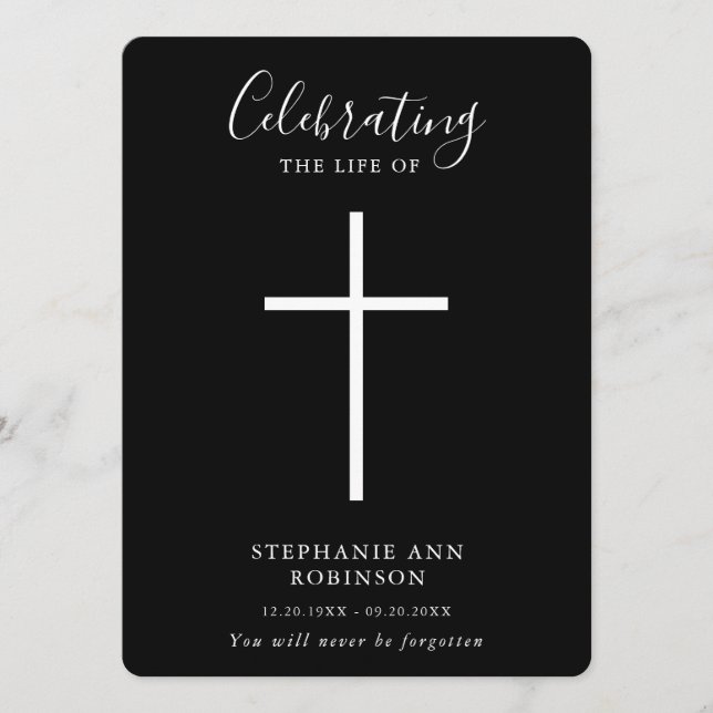 Programa Ordem de Serviço Simples Cruzada Preta Cruzada Fun (Frente)