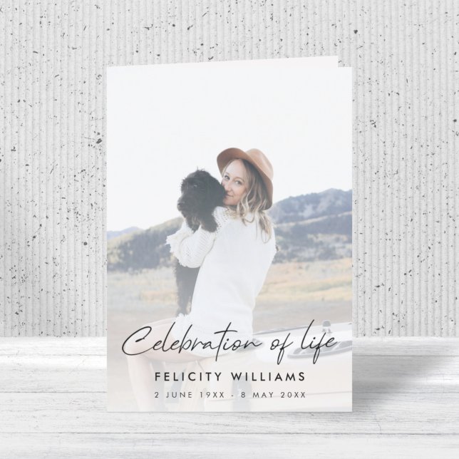 Programa Ordem Funeral de Serviço | Celebração da vida (Criador carregado)