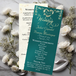 Programa Ornate Border & Heart - Teal