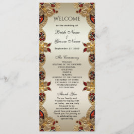 Programa Ouro Flores Vermelho Gemstone Splendor Casamento