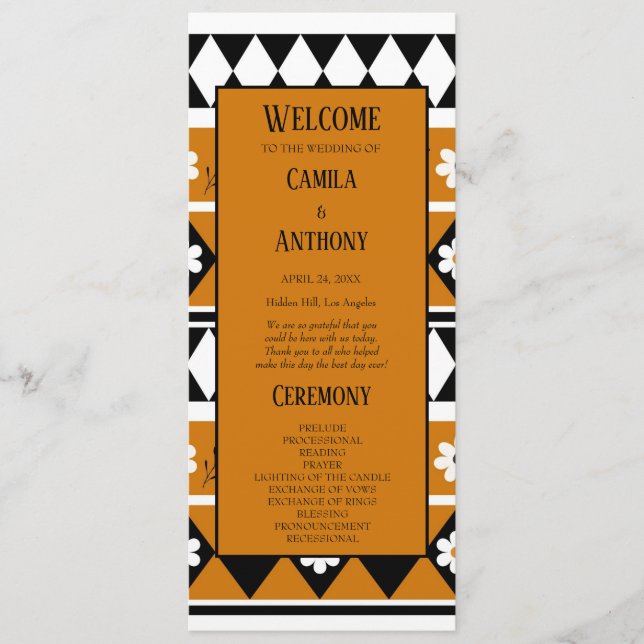 Programa Padrão Floral do Diamante de Flor de Faixa de Fron (Frente)