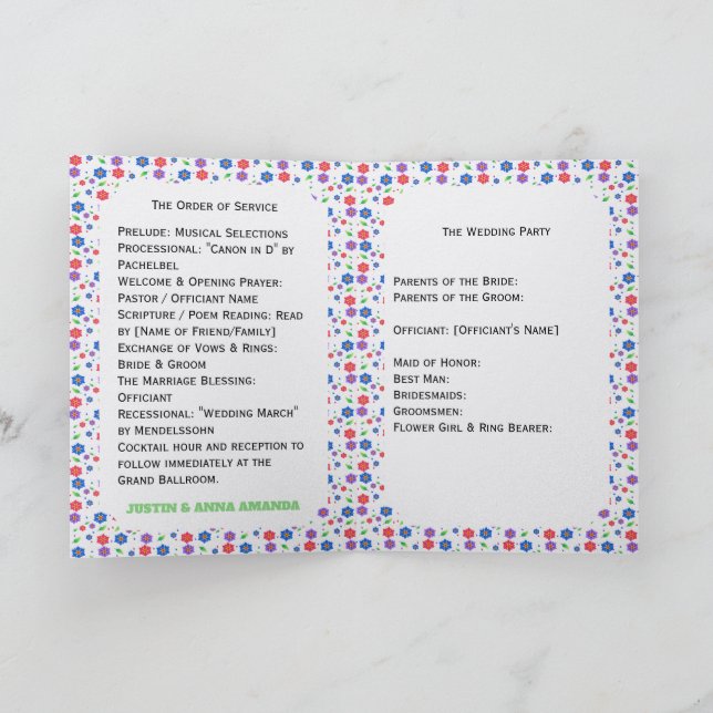 Programa Padrão Floral Vibrante em Aquarela com Flores Silv (Interior)