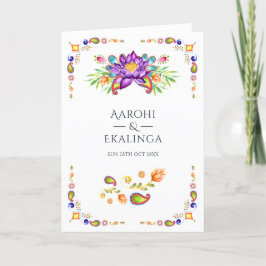 Programa Paisley Floral Indian Wedding
