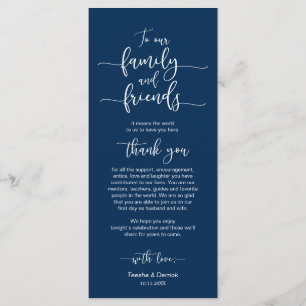 Programa Parada De Casamento Obrigado, Marinho Azul, Cartõe