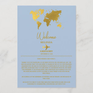 Programa Passaporte de Casamento Gold Dusty Blue Itinerário