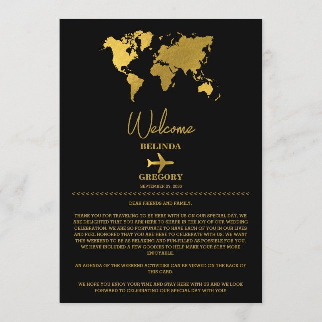 Programa Passaporte de Casamento Itinerário Dourado Preto (Frente)