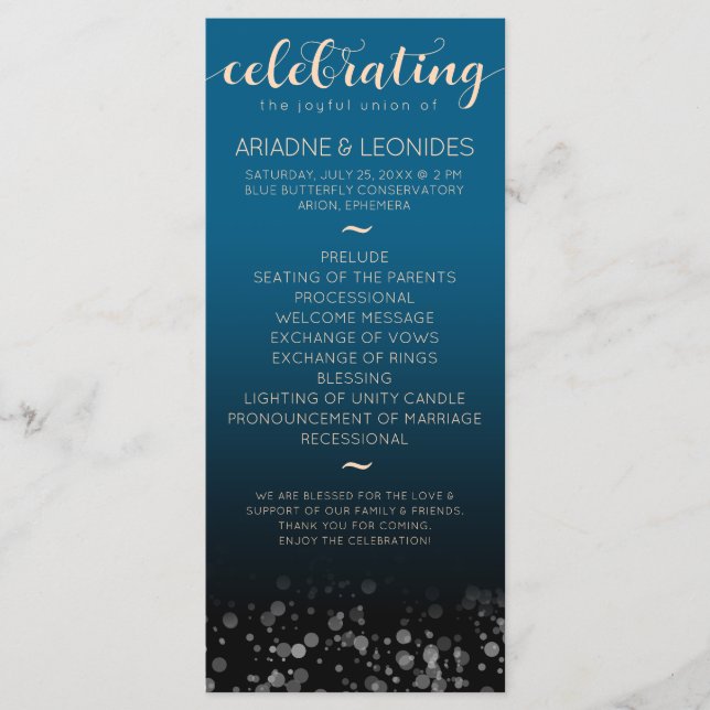 Programa Peach Oceanic Blue Casado Um Novo Capítulo (Frente)