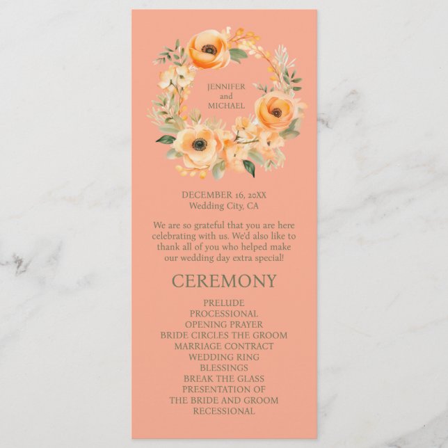 Programa Peach Summer Ceremony Program (Frente)