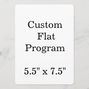 Programa personalizar simples personalizado 5.5" x 7.5" arr