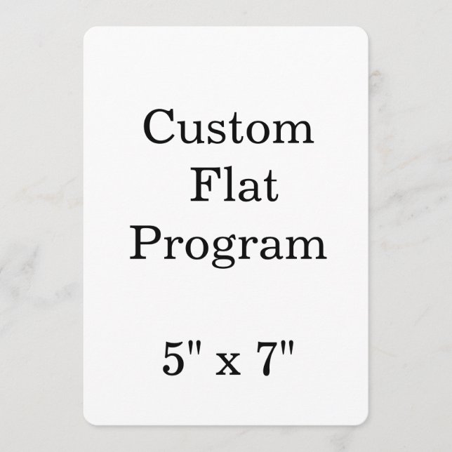 Programa personalizar simples personalizado 5" x 7" redondo (Frente)