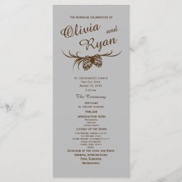Programa Pine Cones Rustic Silver e Brown