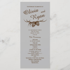 Programa Pine Cones Rustic Silver e Brown