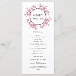 Programa Pink Cherry Blossom Floral Wreath Wedment