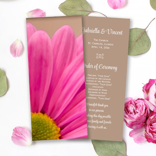 Programa Pink Gerber Daisy Wedding (Criador carregado)