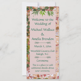 Programa Pintado de Casamento Verde de Ivy