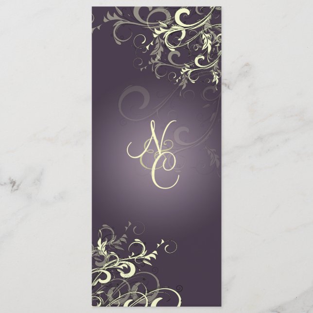 Programa PixDezines PLUM SWIRLS+PROGRAMAS DE CASAMENTO CREA (Frente)