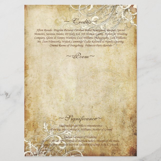 Programa PixDezines redemoinhos de creme vintage (Frente)