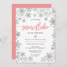 Programa Placa Invites para Chá de fraldas em Floco de Neve