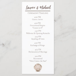 Programa Plana Natural Elegante Beach Seashell