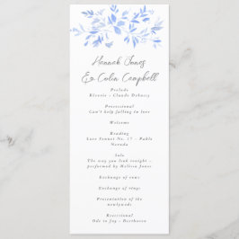 Programa Porcelana Pintada Azul Elegante Mínima