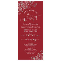 Prata Elegante no Casamento Simples Vermelho da Cr