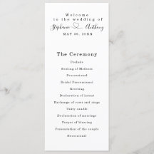 Preto e Branco Minimalista com Casamento Cardíaco