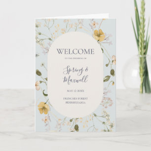 Programa Primavera Wildflower   Casamento Azul Claro Dobrad