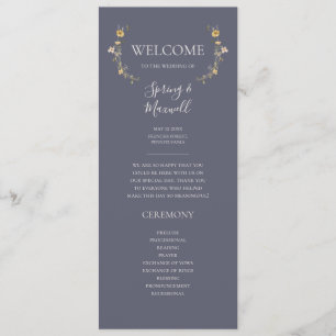 Programa Primavera Wildflower   Casamento Dusty Púrpura