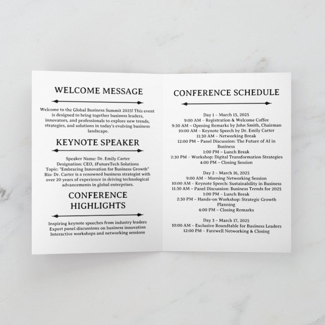 Programa Programação de Reunião de Negócios de Evento de Co (Interior)