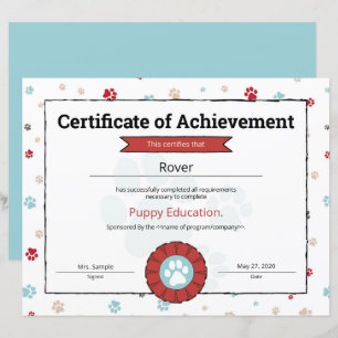 Programa "Pupppy" Pet Obedience School Pré-Puppia