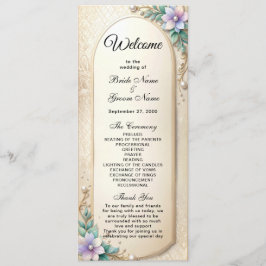 Programa Quadro Floral Decorativo com Pérolas Casamento 