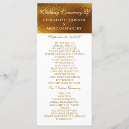 Programa Real de Casamento Branco Shiny do Ouro