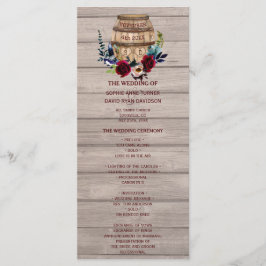 Programa Real de Casamento de Borgonha Floral de I