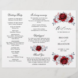 Programa Real de Casamento Floral de Prata Branca